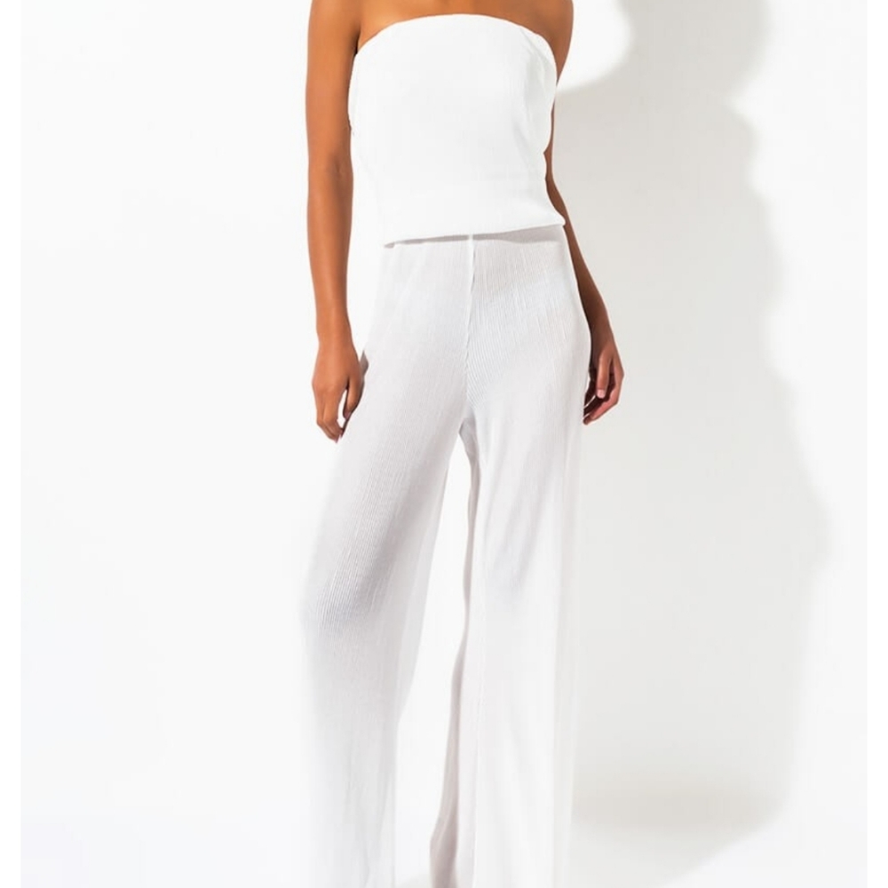 Akira white jumpsuit